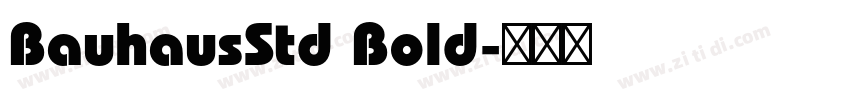 BauhausStd Bold字体转换